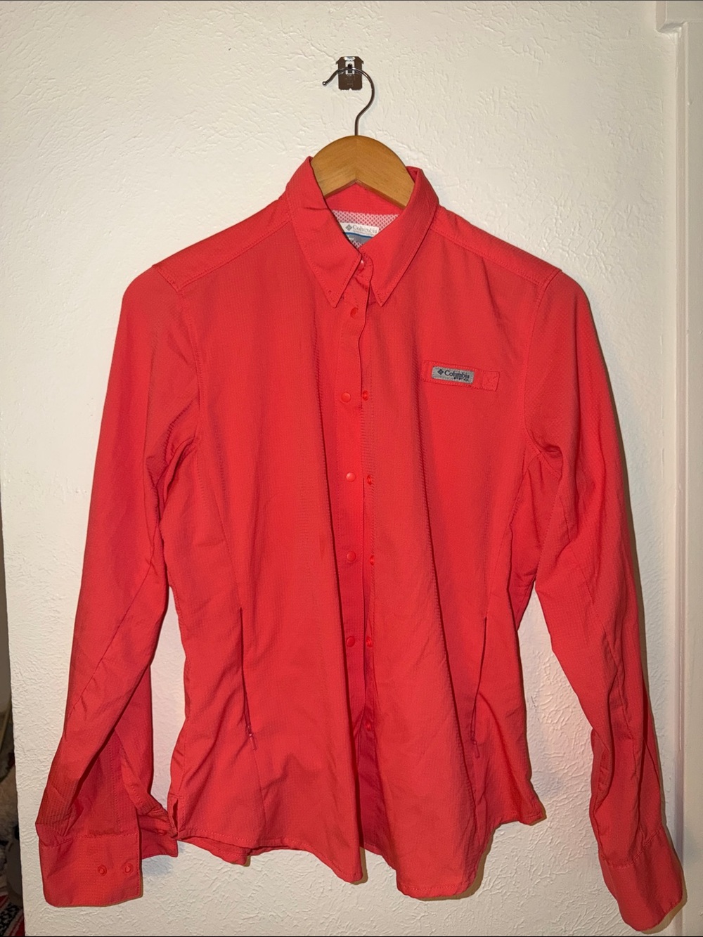 Columbia Coral Button-Down Long Sleeve Shirt